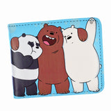 FVIP Anime Cartoon Wallet We Bare Bears Purse Cute Lovely Girl Wallets With Coin Pocket