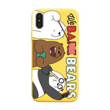 Cute Cartoon We Bare Bears Phone Cases For iPhone 6 6S 7 8 Plus Case Soft Silicone TPU Back Cover For iPhone XS MAX XR Case Capa