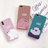 For Honor 10 8x Play 9 case We Bare Bears brothers funny toys soft phone case for huawei P10 P20 lite P30pro mate 9 nova2plus 3e