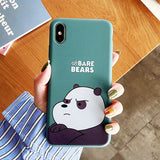 For Honor 10 8x Play 9 case We Bare Bears brothers funny toys soft phone case for huawei P10 P20 lite P30pro mate 9 nova2plus 3e