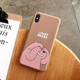 For Honor 10 8x Play 9 case We Bare Bears brothers funny toys soft phone case for huawei P10 P20 lite P30pro mate 9 nova2plus 3e