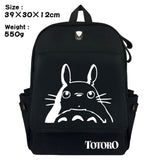Lovely We Bare Bears Backpack Grizzly Panda Ice Bear Double-Shoulder Bag Black Canvas Travel Bag for School Supply