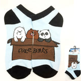 Anime Cartoon We Bare Bears Short Socks Colorful Stockings Tight Cute Fashion Ankle Casual Dress Socks Cosplay Gift