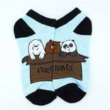 Anime Cartoon We Bare Bears Short Socks Colorful Stockings Tight Cute Fashion Ankle Casual Dress Socks Cosplay Gift