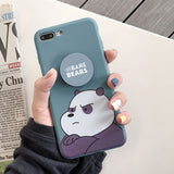 For Huawei P10 P20 P30 Mate 9 10 20 Pro Nova 3 3i 3e 4 Honor 8X Play Cute Cartoon We Bare Bears Soft Case Silicone Holder Cover