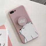 For Huawei P10 P20 P30 Mate 9 10 20 Pro Nova 3 3i 3e 4 Honor 8X Play Cute Cartoon We Bare Bears Soft Case Silicone Holder Cover