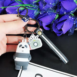 We Bare Bears Keychain Cartoon Anime Pendants Key chains For Women Kids Unlucky bear Series Trinkets For Car Key Car ornaments
