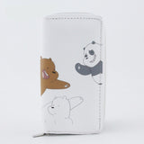 High Quality Long We Bare Bears Women's Purse Cute Cartoon Wallet Money Bags For Teenagers Girls Female Ladies Clutch Purse