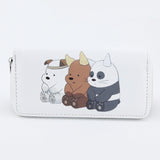 High Quality Long We Bare Bears Women's Purse Cute Cartoon Wallet Money Bags For Teenagers Girls Female Ladies Clutch Purse