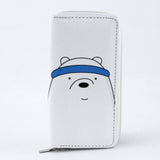 High Quality Long We Bare Bears Women's Purse Cute Cartoon Wallet Money Bags For Teenagers Girls Female Ladies Clutch Purse
