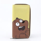 High Quality Long We Bare Bears Women's Purse Cute Cartoon Wallet Money Bags For Teenagers Girls Female Ladies Clutch Purse